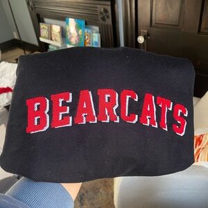 Black Bearcats Embroidered Sweatshirt